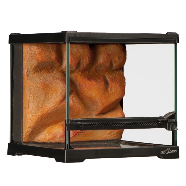 Background 3D brown rock – tło do terrarium 20×20