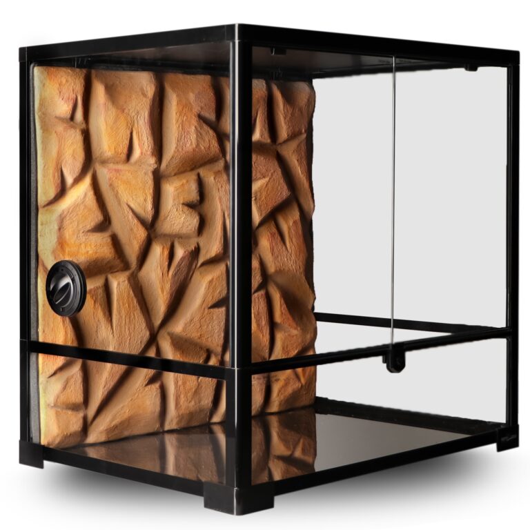 Background 3D brown rock – tło do terrarium 60×60
