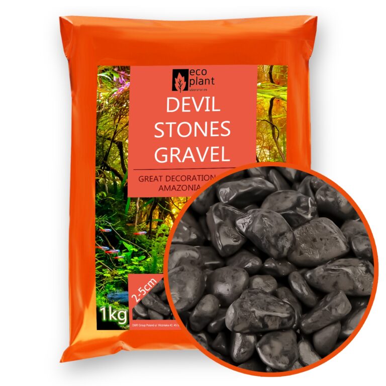 Eco Plant Devil Stones 1kg – kamienie czarne otoczak 20-50mm