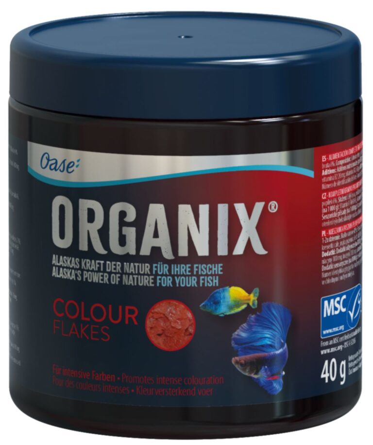 Oase Organix Colour Flakes 250ml – pokarm płatki dla ryb wybarwiający
